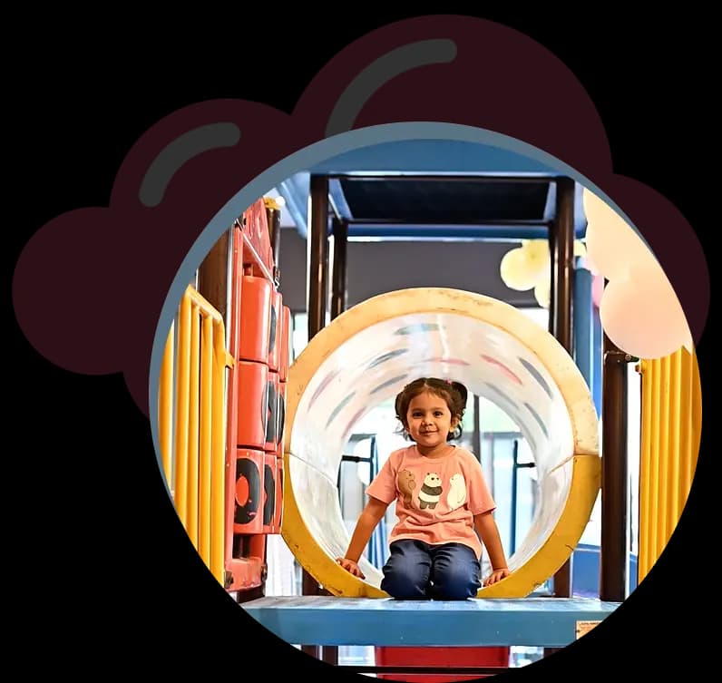 Soft Play Zone area with slides and ball pit